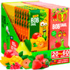 Snacks Variety Pack for Kids Adults - 60 Bulk Healthy Fruit Roll Up Individual Packs of 3 for Kids Adults with Natural Strawberr