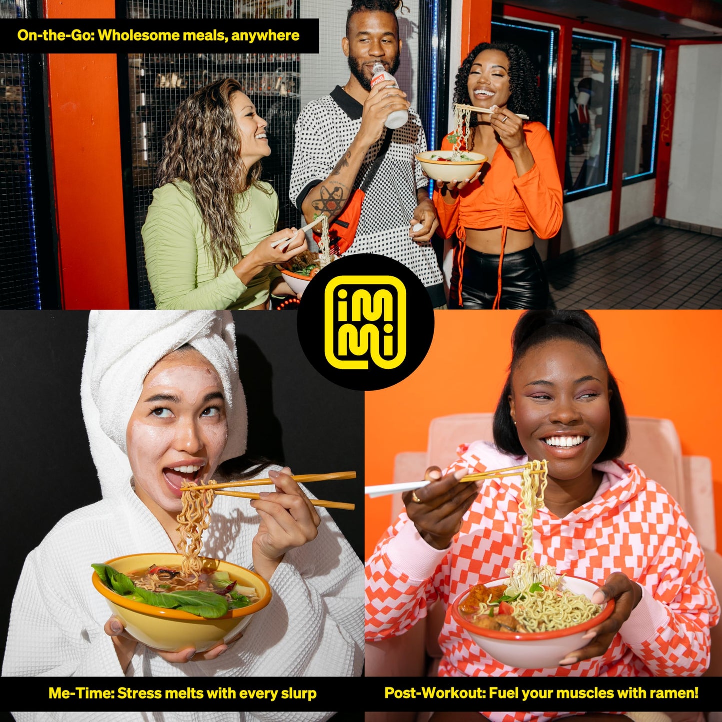 Immi Creamy 'Chicken' Ramen Cup Noodles - 18G Plant-Based Protein, 8G Net Carbs, Keto Friendly, High Protein, High Fiber, Ready