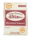 Amish Country Popcorn | Old Fashioned Microwave Popcorn | 10 Bags Ladyfinger Butter | Non-GMO, Gluten Free, Microwaveable and Ko