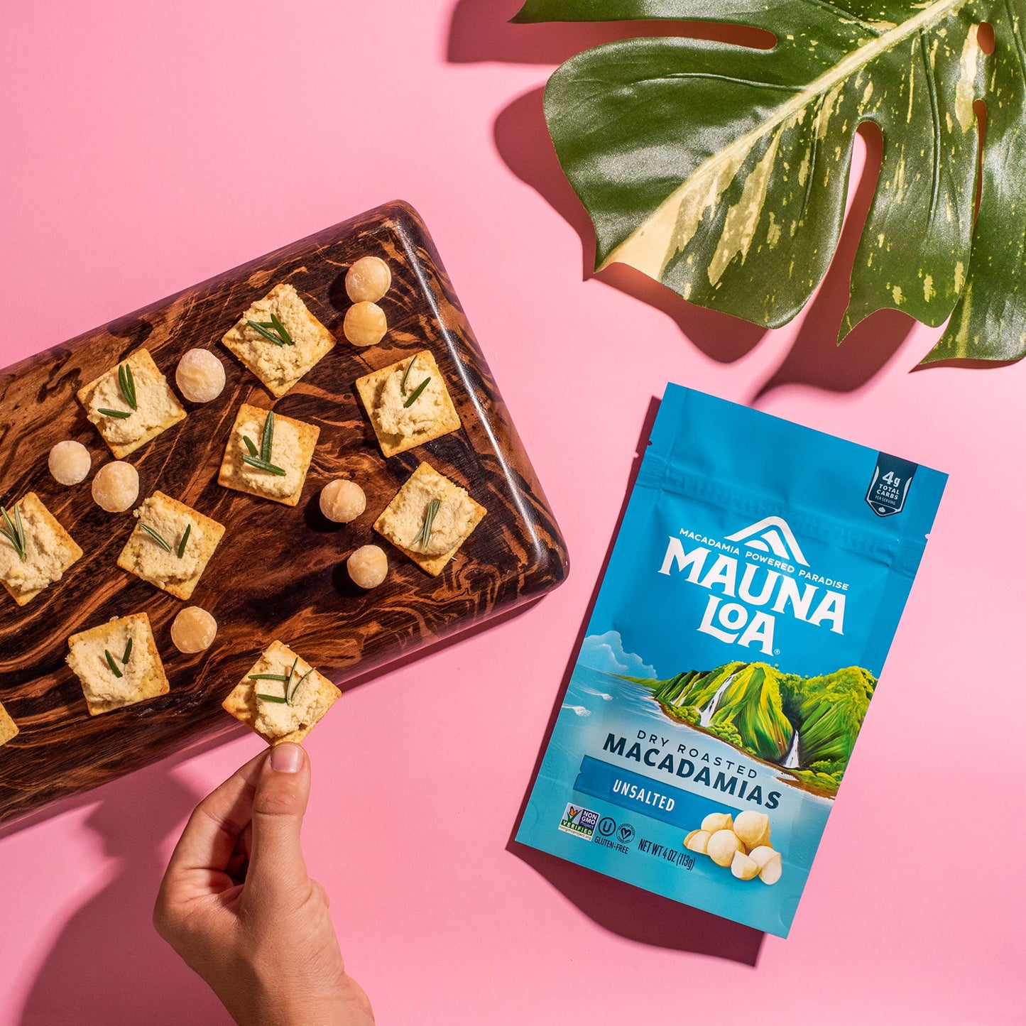 Mauna Loa Premium Natural Roasted Macadamia Nuts, Unsalted Flavor, 7 Oz Bag