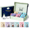 Alices Adventures in Wonderland Wonder of Tea Gift Set Tea Sampler includes 6 Flavors of Tea with Book Quotes and Illustrations Set of 90