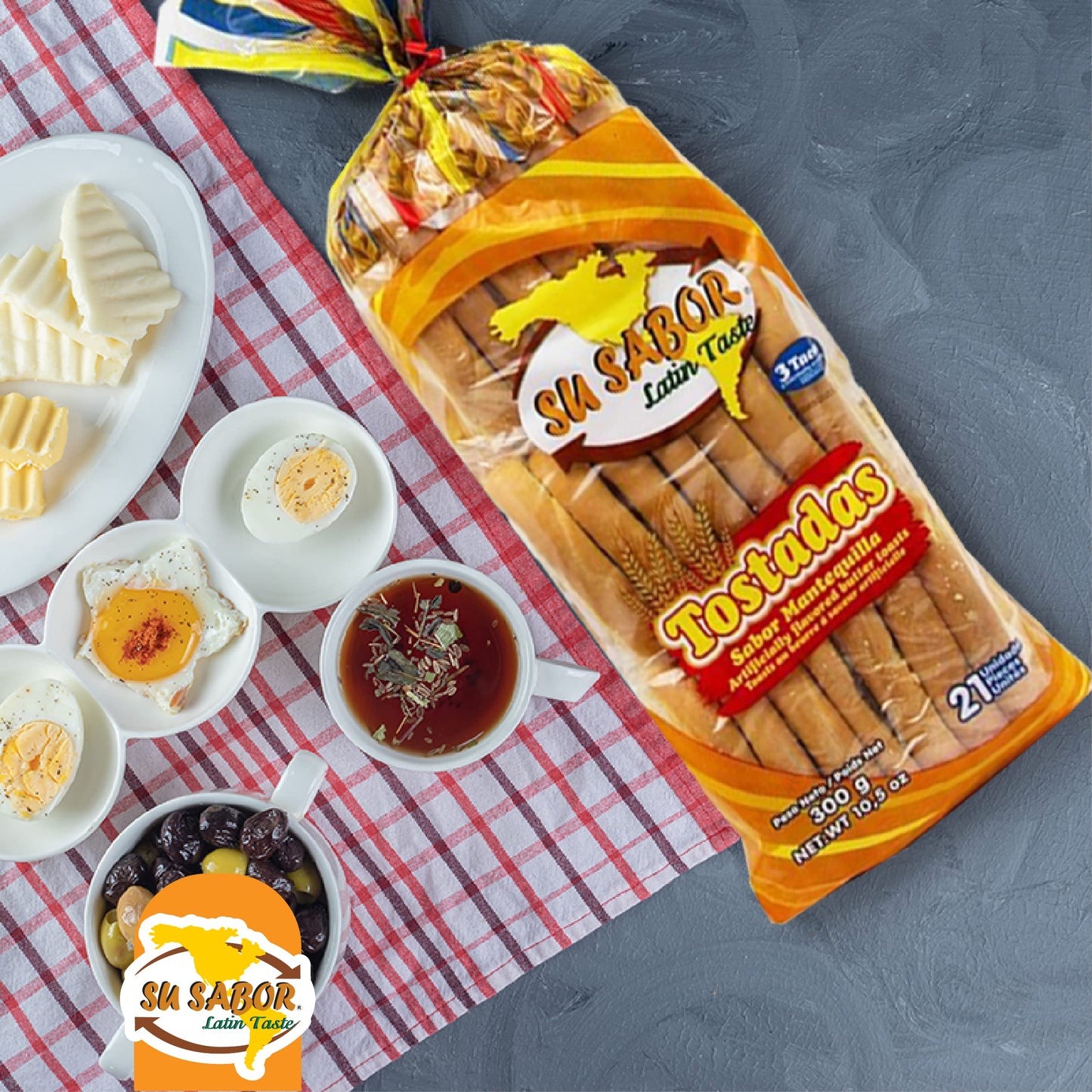 Su Sabor Butter Toast Tostadas de Mantequilla 10.5 ounces