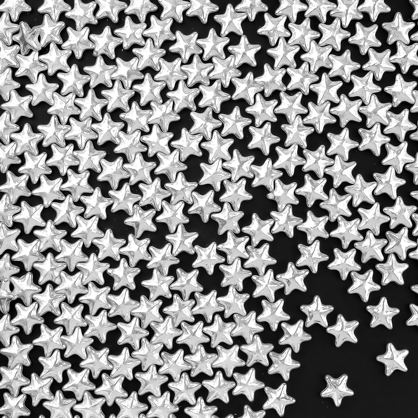 Silver Star Sprinkles Edible Candy Stars For Cake Decorating Cupcakes Cookies & Desserts 4.6Oz Shiny Metallic Silver Sprinkles For Christmas Graduation Birthday Holiday Baking