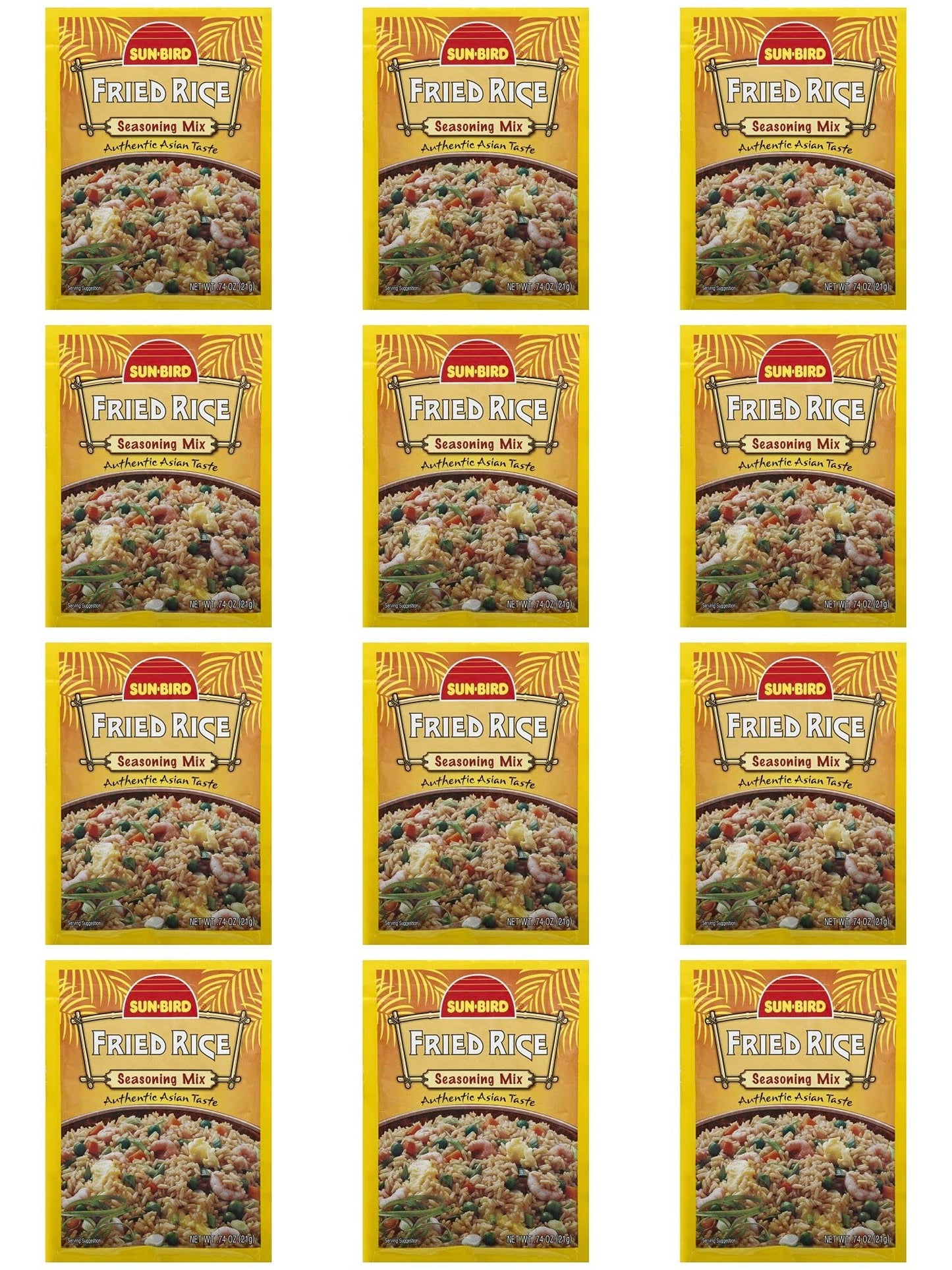 Sunbird Fried Rice Seasoning Mix, 0.74 Ounce - 12 pack