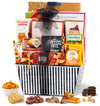 Broadway Basketeers Gourmet Sweets and Chocolate Gift Basket, 11 x 7 x 14, Perfect for Women and Families, Corporate Thank You Gift