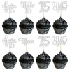 30Pcs 15Th Birthday Cupcake Toppers Fifteen Cupcake Picks Cheers To 15 Years Old Mis Quince 15 Cake Decorations For 15Th Birthda