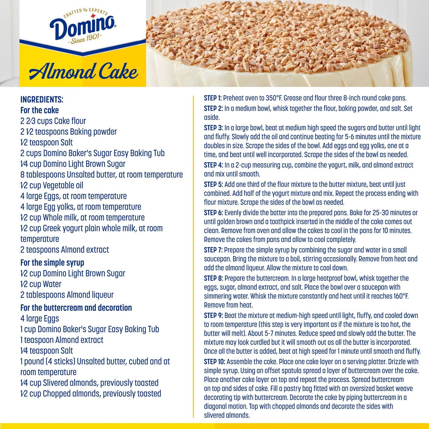 Domino Ultrafine Granulated Bakers Sugar, 3.5 lb Easy Baking Tub, Pack of 2