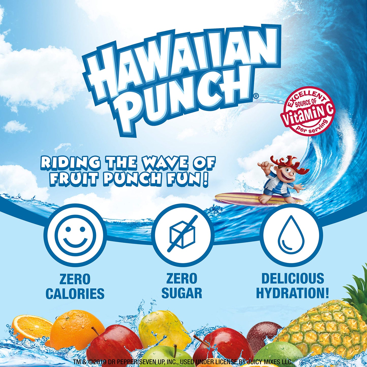 Hawaiian Punch, Wild Purple Smash, Liquid Water Enhancer - New, Better Taste! - High Antioxidant Vitamin C, Sugar Free, Zero Cal