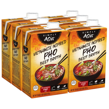 Simply Asia Vietnamese Inspired Pho Beef Broth, 1.62 Pound (Pack Of 6)