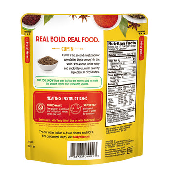 Tasty Bite Indian Bombay Potatoes, Microwaveable Ready to Eat Entr  e, 10 Ounce (Pack of 6)