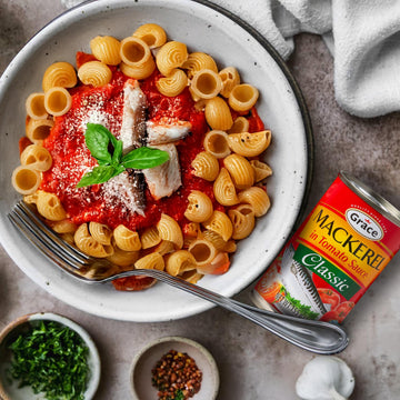 Grace Classic Mackerel In Tomato Sauce 5.5Oz - 4 Pack - Canned Mackerel