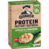 Quaker Instant Oatmeal, Protein Apple Cinnamon, 6 Count