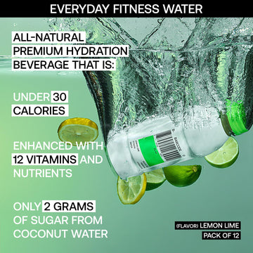 Barcode Premium Sports Hydration Drink - No Added Sugars, Lemon Lime, 12 Pack - No Added Sugar - Plant-Based Beverage - Adaptoge