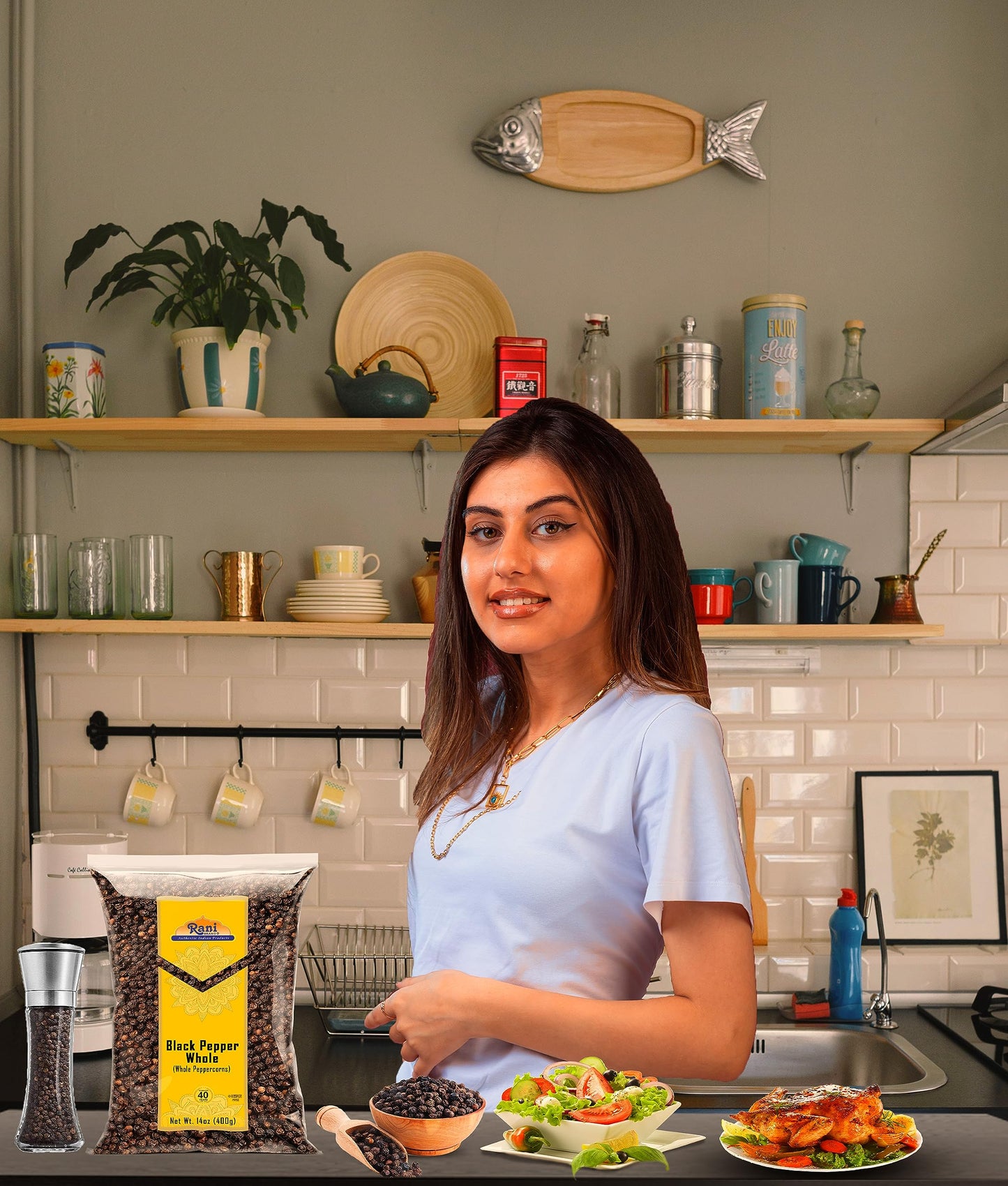 Rani Black Pepper Whole (Peppercorns), Premium Mg-1 Grade 14Oz (400G) ~ All Natural | Gluten Friendly | Non-Gmo | Kosher | Product Of Vietnam | Perfect Size For Grinders!