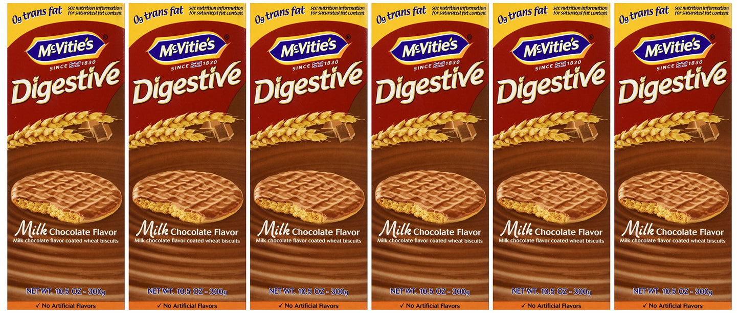 Mcvities Milk Chocolate Digestives, 10.5-Ounce (Pack Of 6)
