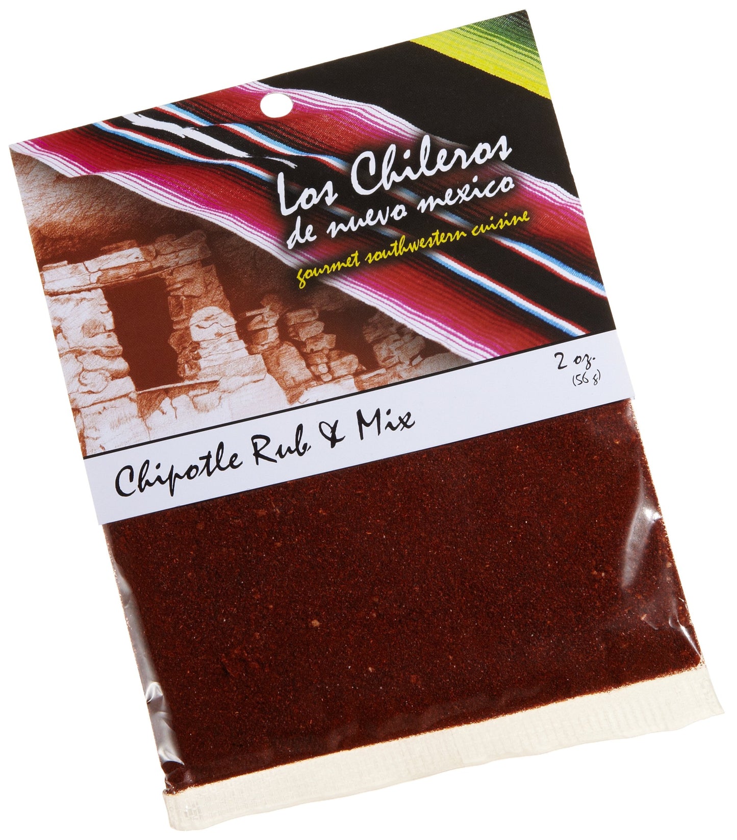 Los Chileros Chipotle Rub & Mix, 2-Ounce Packages (Pack of 6)