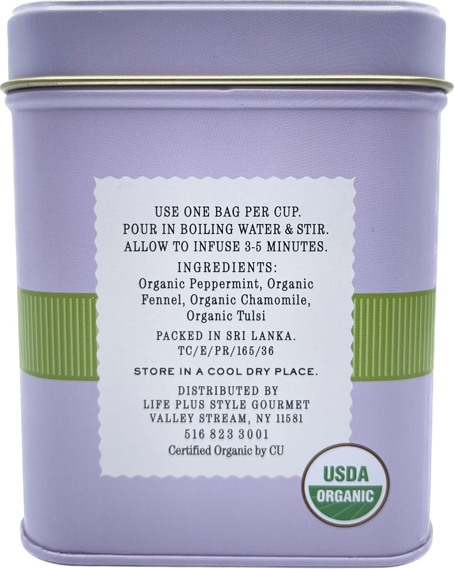 Organic Sleep Blend Herbal Tea - 50 Packets - Natural Chamomile, Peppermint, Fennel And Tulsi Teabags - Usda Certified 100% Non-