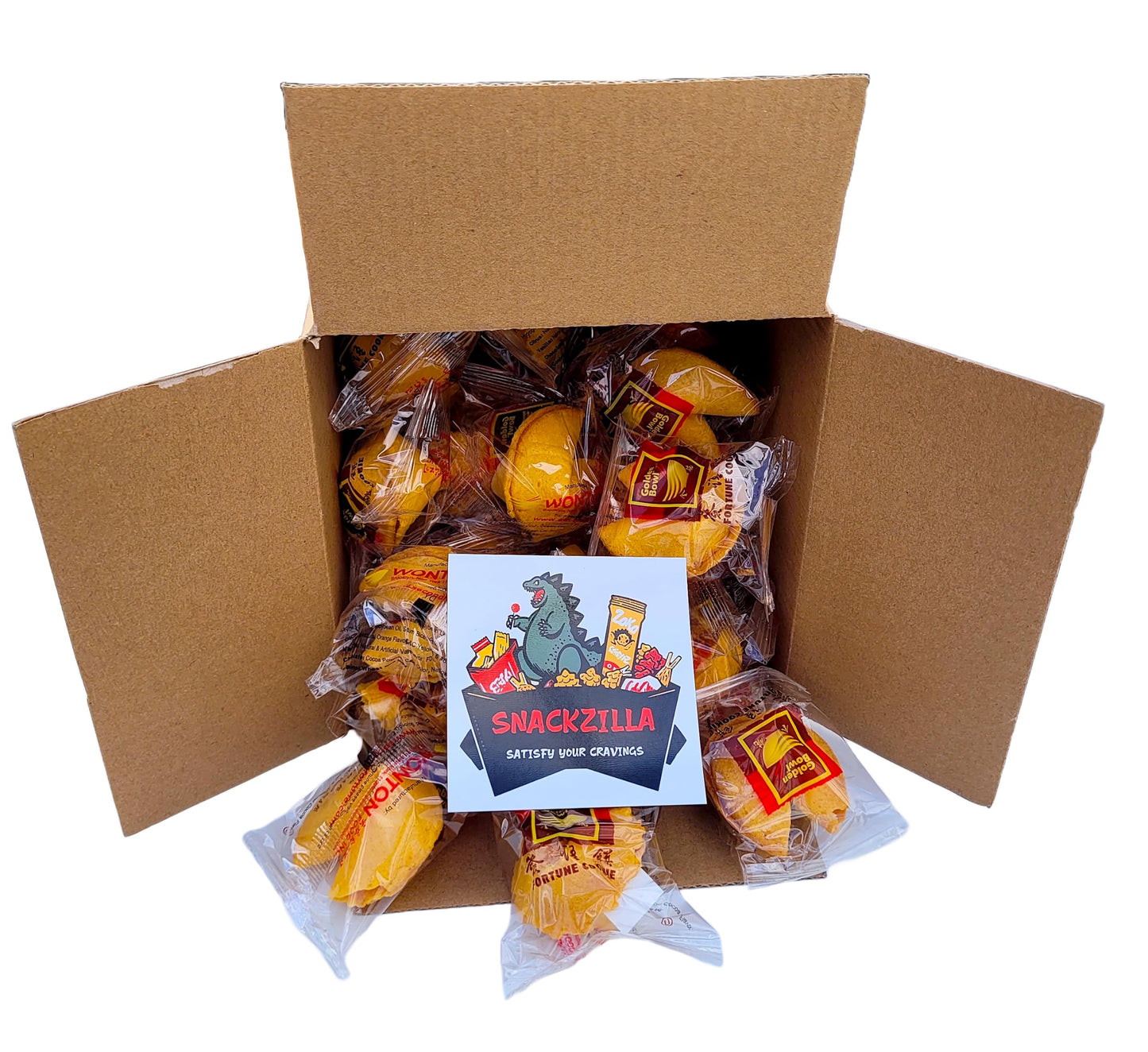 Snackzilla Fortune Cookies, Fortune Cookies Individually Wrapped Bulk, Fortune Cookies Bulk (30), Fortune Cookies For Kids, Chin