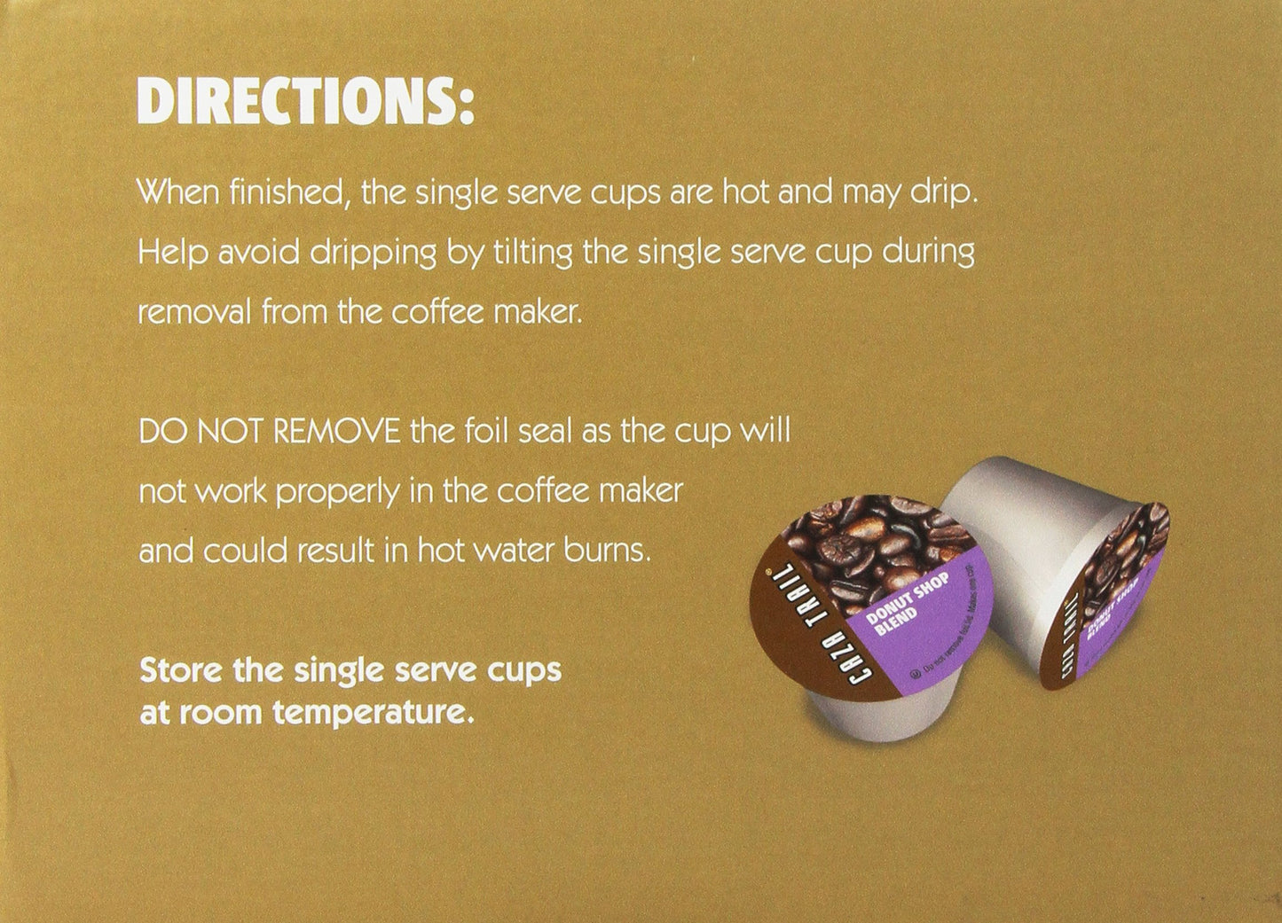 Caza Trail Coffee Pods, Donut Shop Blend, Single Serve 100 Count (Pack Of 1) (Packaging May Vary)