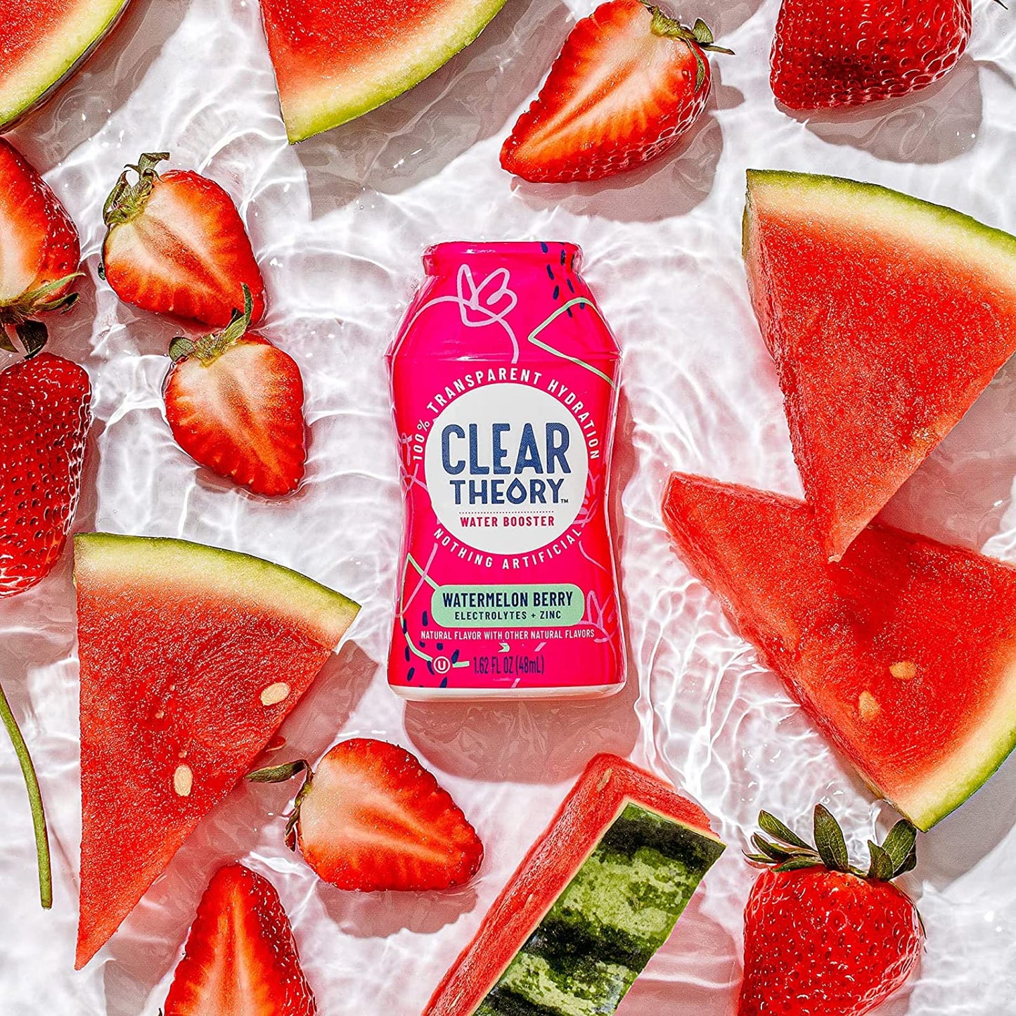 Clear Theory Water Flavoring Drops With Electrolytes, Water Enhancer Liquid Flavored Water Drink Mix, Hydration For Kids, Vegan,