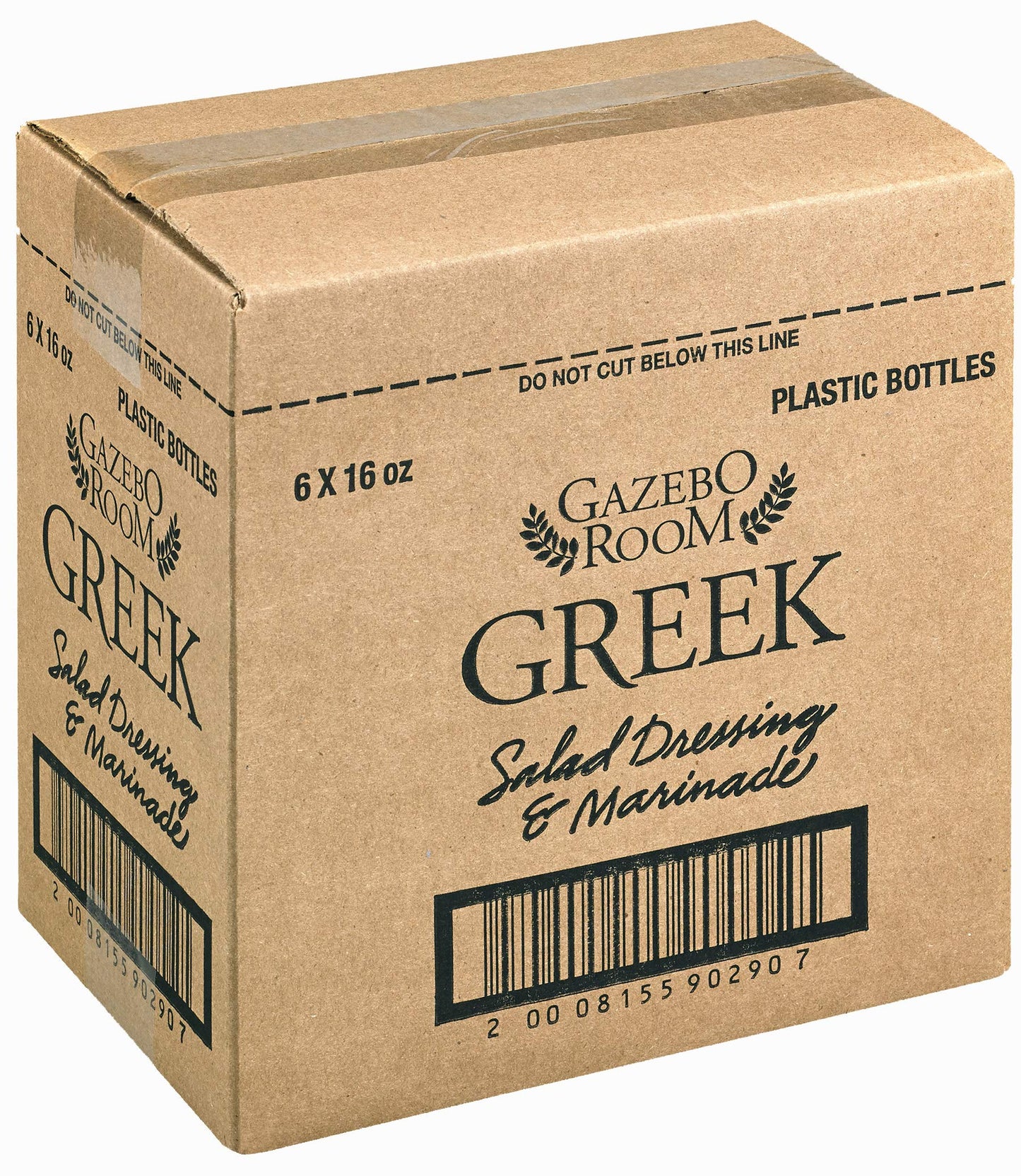 Gazebo Room Greek Salad Dressing and Marinade 16 oz (6 Pack)