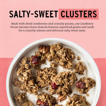 Purely Elizabeth, Cranberry Pecan, Ancient Grain Granola, Gluten-Free, Non-Gmo, 12 Oz Bags (Pack Of 3)