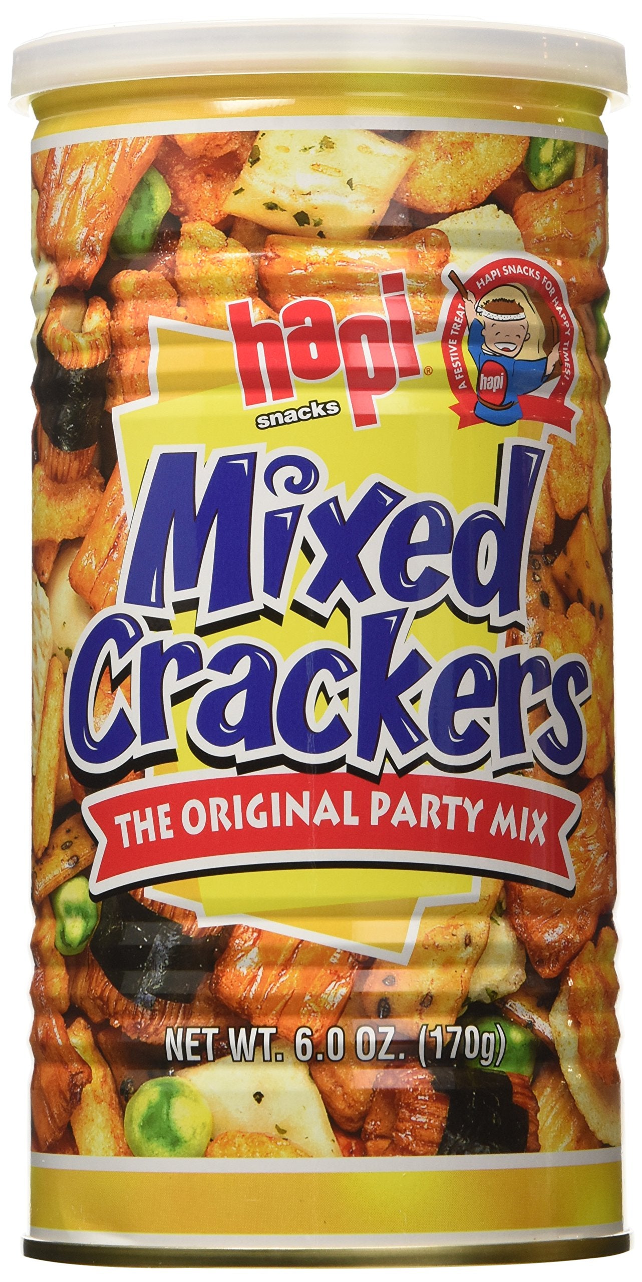 Hapi Mixed Crackers Original Party Mix, 6 Ounce (Pack Of 12)