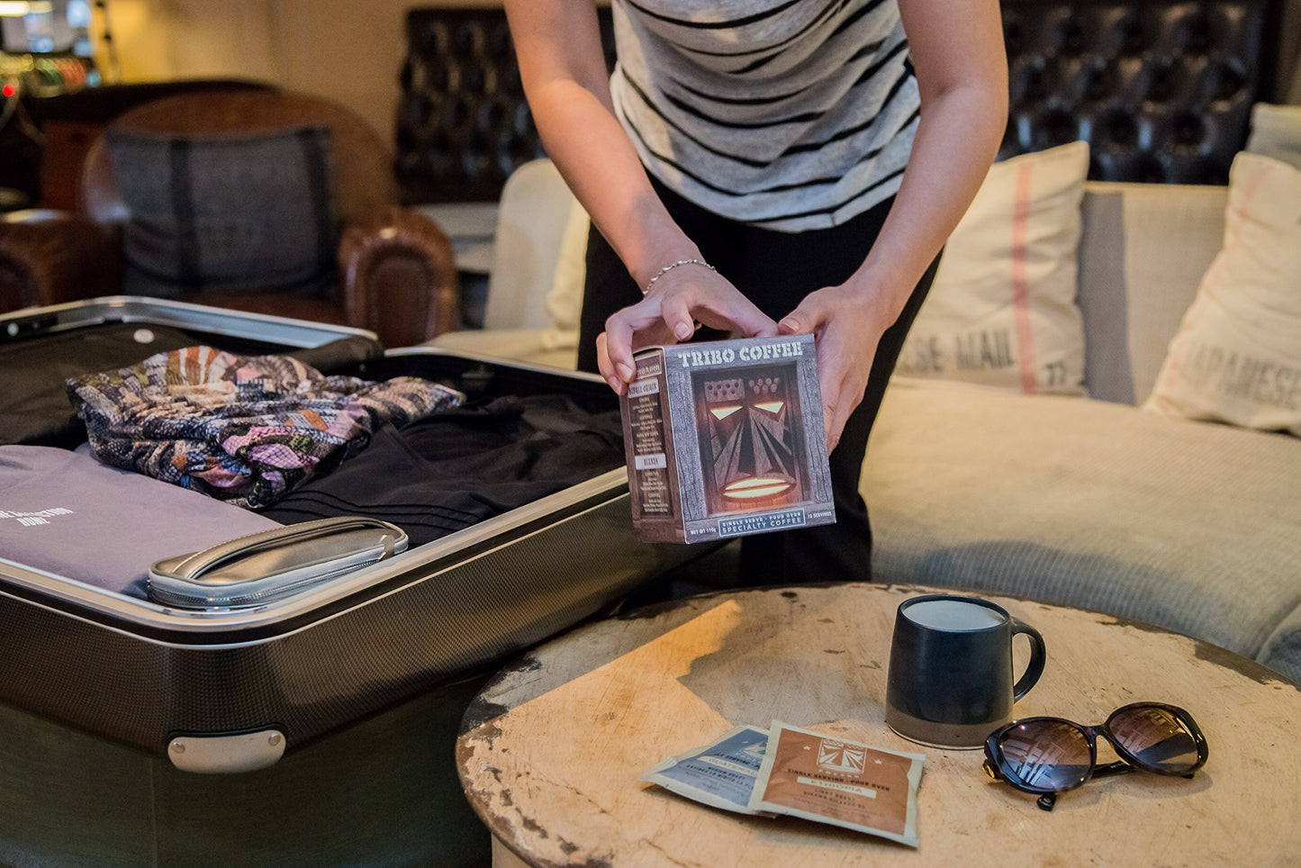 Tribo Coffee Single-Serve Portable Pour Over Drip Coffee - Ethiopia - 10 Servings (Light Roast)