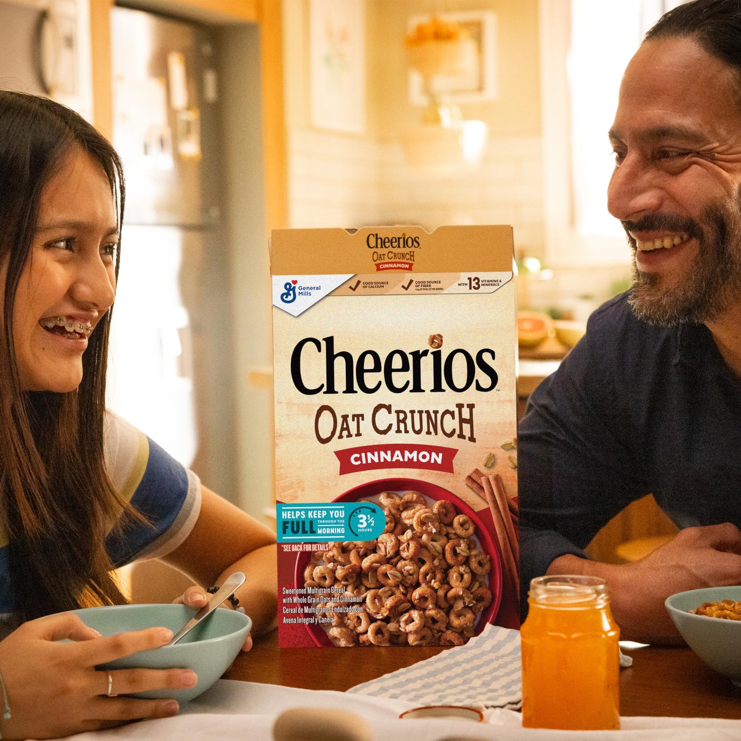 Cheerios Oat Crunch Cinnamon Breakfast Cereal, Made With Whole Grain, Family Size, 24 Oz