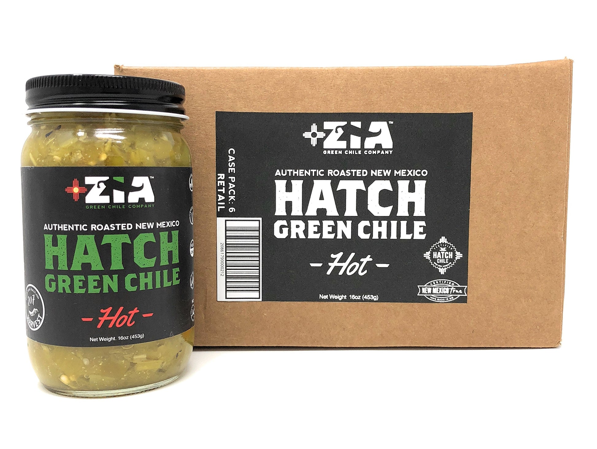 Original New Mexico Hatch Green Chile By Zia Green Chile Company - Delicious Flame-Roasted, Peeled & Diced Southwestern Certifie