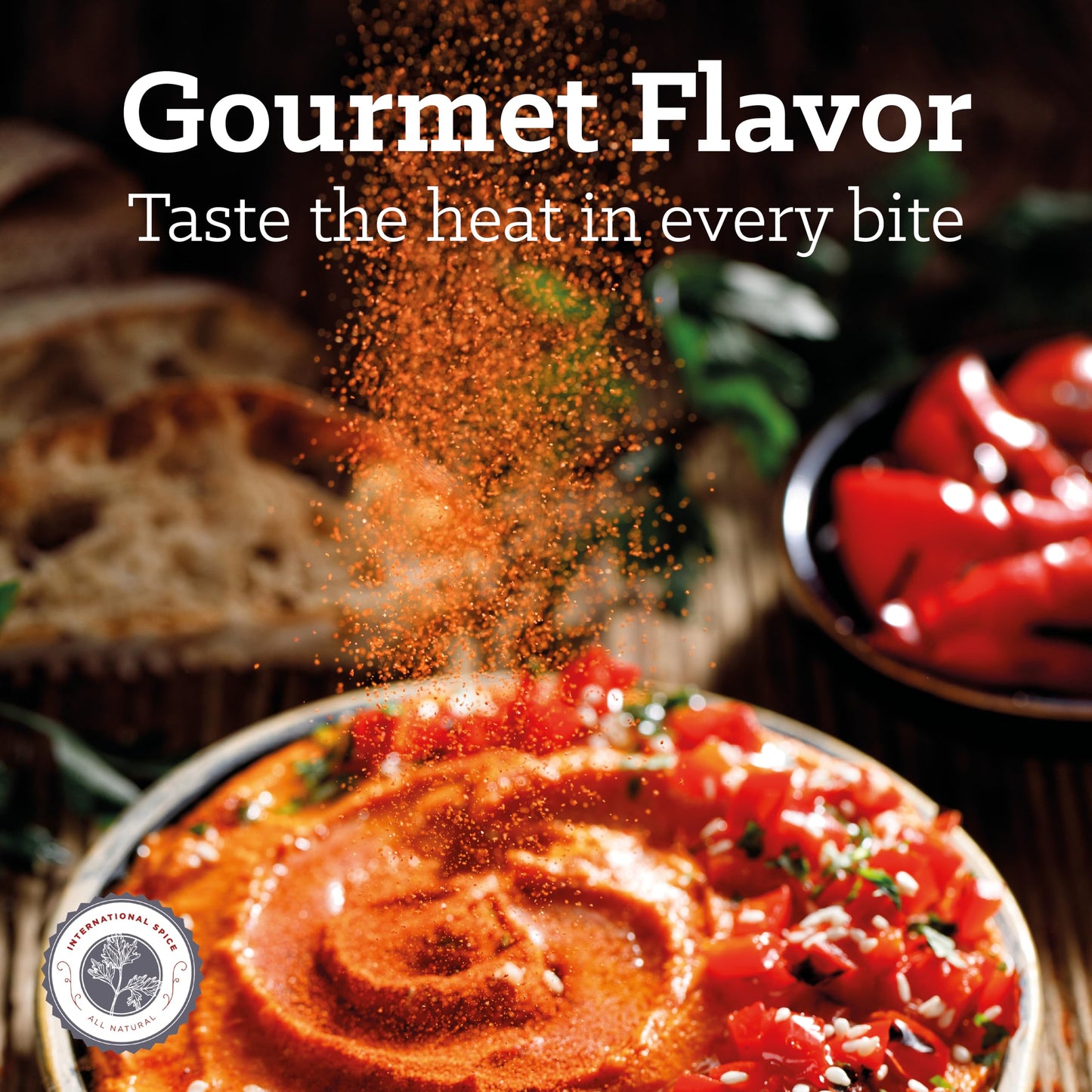 Cayenne Pepper By International Spice, Red Cayenne Pepper Seasoning Powder, Essential Gourmet Kitchen Spice, Bulk, 3 Lb. Bag