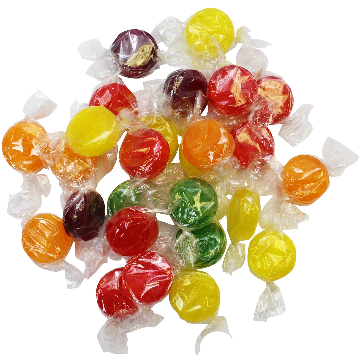 A Great Surprise Assorted Fruit Discs - 5 Pound Bag - Bulk Individually Wrapped Candy - Fruit Flavored Candies (Fruity Hard Cand