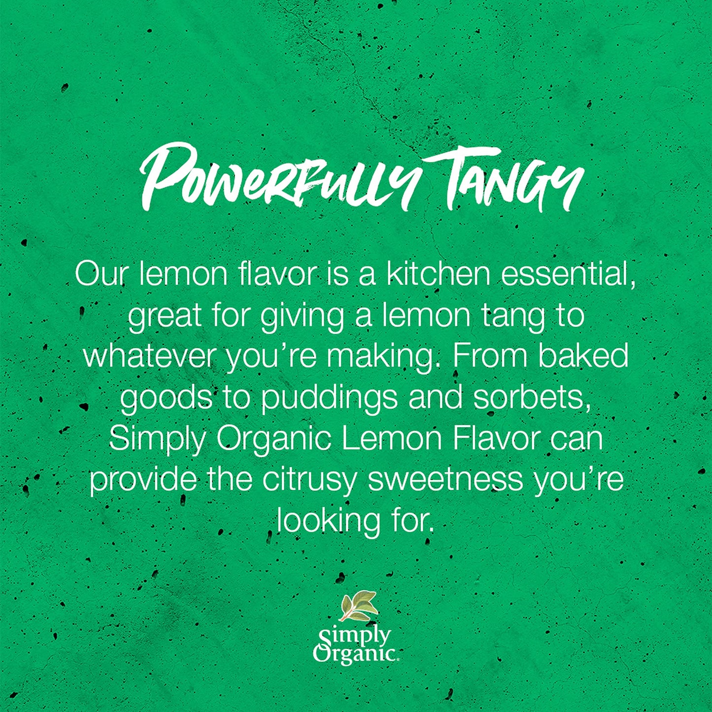 Simply Organic Lemon Flavor, 2 fl. oz Glass Jar, Tart Citrus for Desserts, Smoothies, Tea, Model 18528