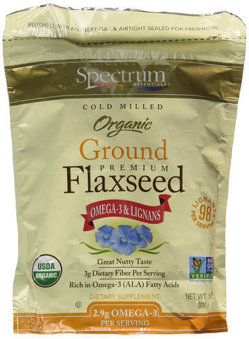 Spectrum Essentials Organic Ground Essential Flaxseed 14 Oz. (Pack Of 2)