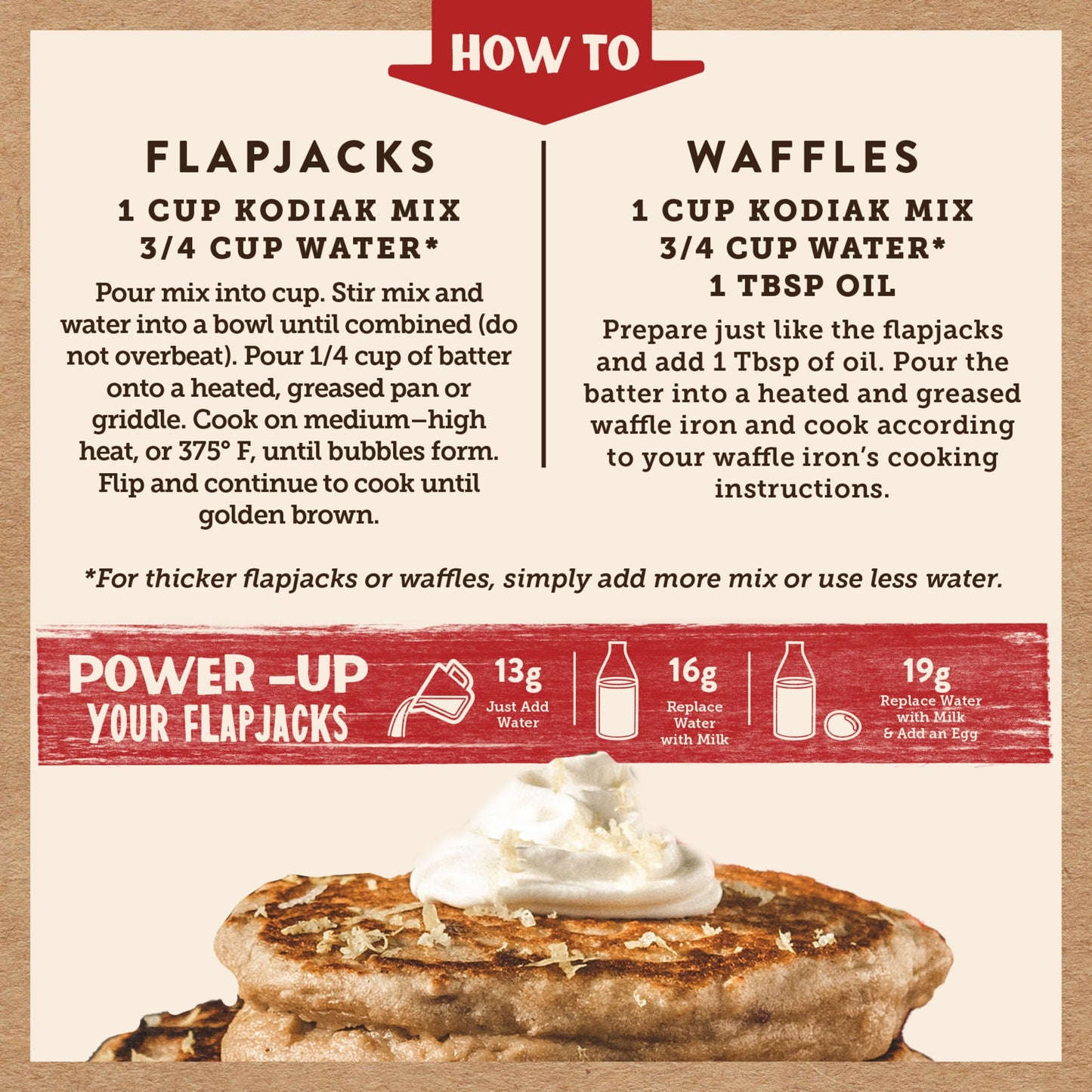 Kodiak Cakes Power Cakes, Pancake & Waffle Mix, Raspberry Lemon, High Protein,100% Whole Grains (Pack of 6)