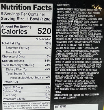 Snap-Dragon Chili Crunch Ramen, 6 Bowls, 4.23 Ounces Of Ramen Per Bowl | Chicken Flavored Noodle Soup With Chili Crunch