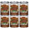 Keystone All Natural Ground Beef 14 Oz Emergency Survival Food Canned Meat | Fully Cooked Ready To Eat | Gluten Free 5 Years Shelf Life Pack Of 6