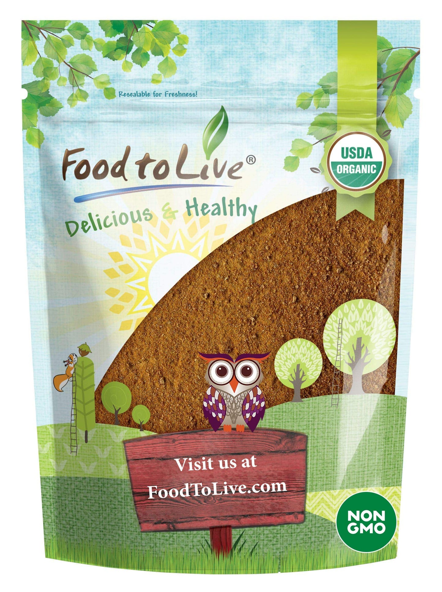 Food to Live Organic Freeze-Dried Acerola Cherry Powder, 2 Pounds - Non-GMO, 100% Pure, Kosher, Raw, Non-Irradiated, No Additive
