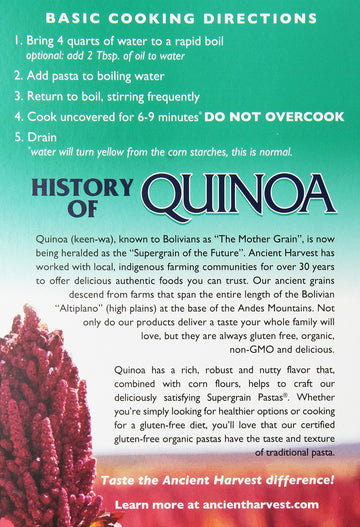 Ancient Harvest Quinoa Wheat Free Shells (3X8 Oz.)