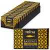 Mina Sardines in Extra Virgin Olive Oil with Lemon, 4.4 oz (Pack of 12), Sardines in Olive Oil Wild Caught, Responsibly Sourced,