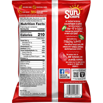 Sunchips Garden Salsa Flavored Multigrain Snacks, 1.5-Ounce (Pack Of 64)