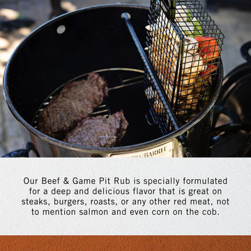 Pit Barrel Cooker Beef And Game Pit Rub | Dry Rub For Smoker | Seasoning For Steaks, Fish, Veggies, Burgers, Or Any Red Meat | 2