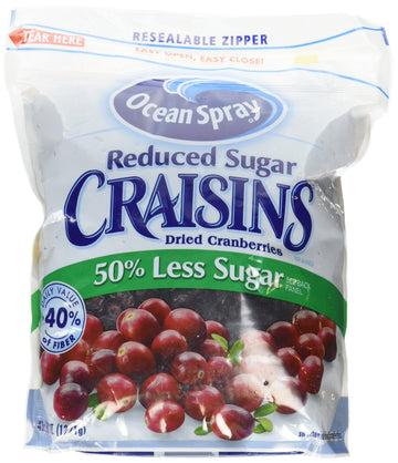 Ocean Spray Reduced Sugar Craisins, 43 Oz