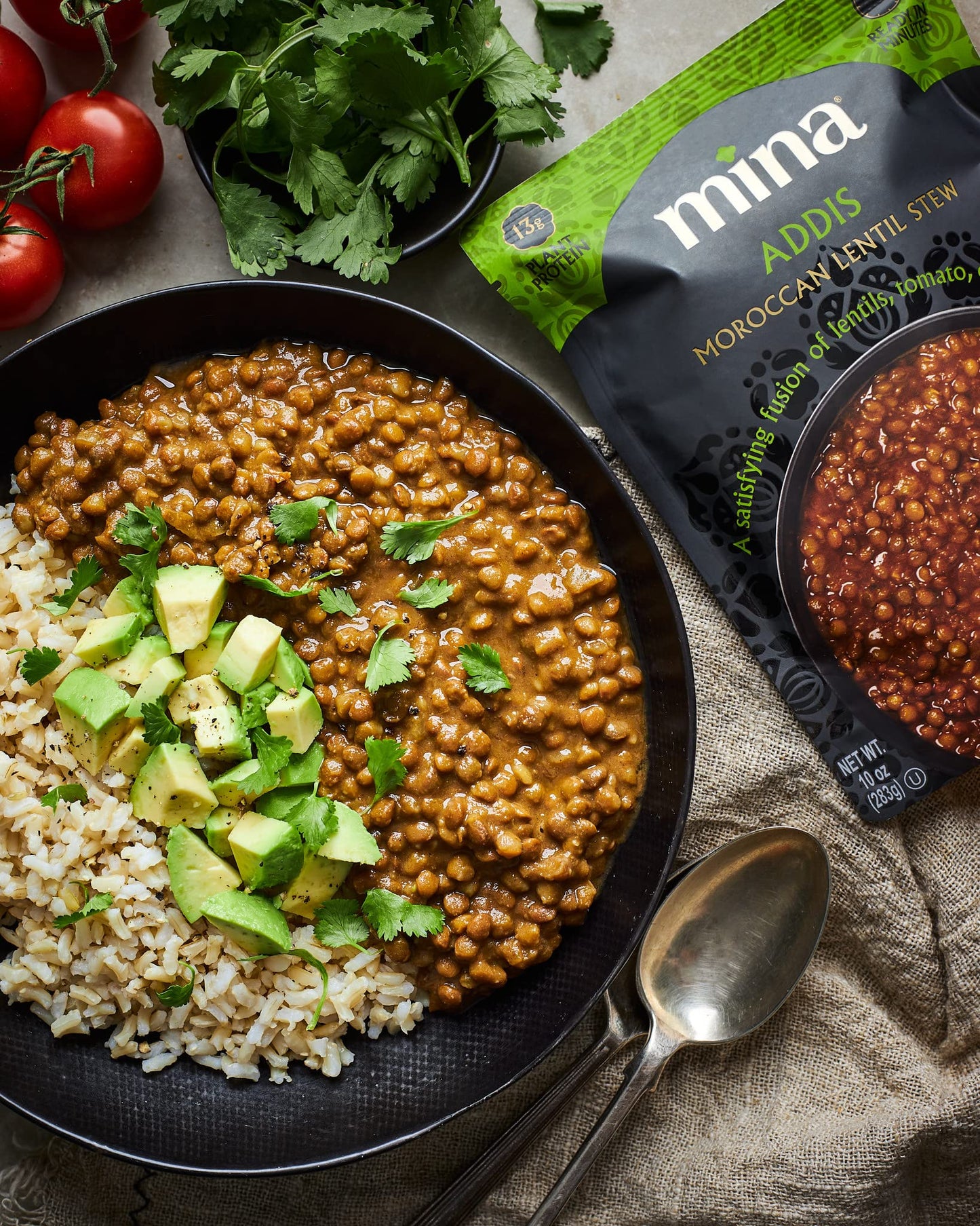 Mina Moroccan Lentils, Ready to Eat, Vegan, Non-GMO, Gluten Free, 10 oz