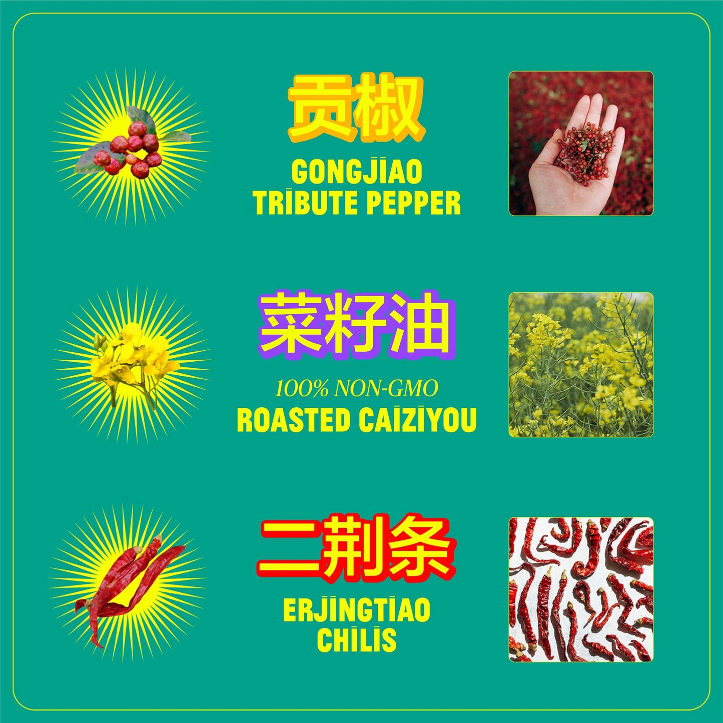 Flybyjing Xl Sichuan Chili Crisp, Gourmet Spicy Tingly Crunchy Hot Savory All-Natural Chili Oil Sauce W/Sichuan Pepper, Versatil