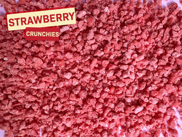 Strawberry Crunchies Crunch Toppings Ice Cream, Froyo, Cupcakes, Frappe And Dessert Toppings 7 Ounce