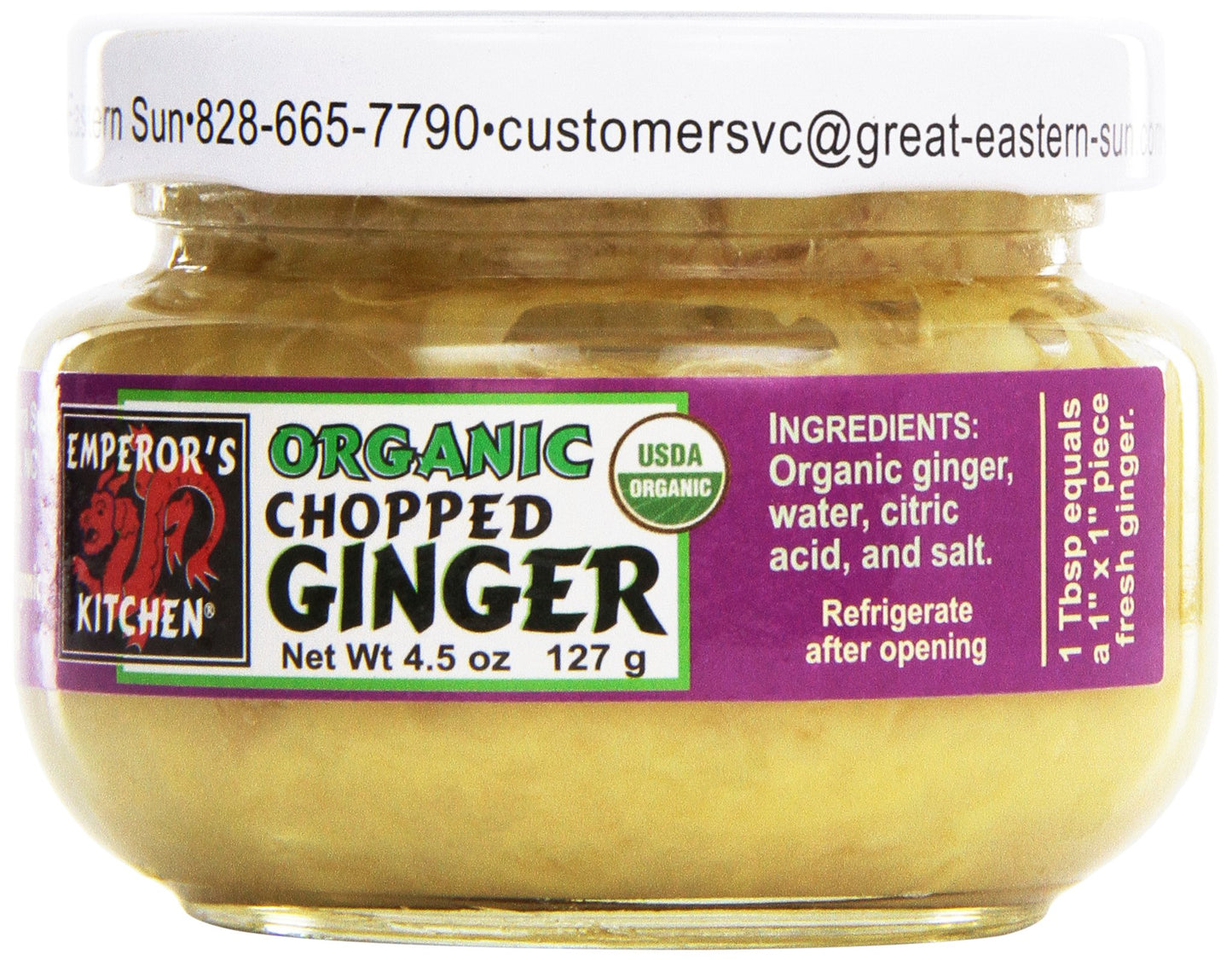 Emperor'S Kitchen Condiments, Chopped Ginger , 4.5 Oz