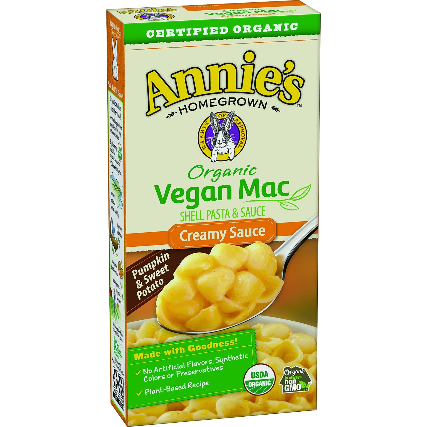 Annie'S Organic Vegan Shell & Creamy Sauce Dinner Pasta, 6 Oz