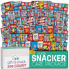 Gift A Snack - Fathers Day, Snack Box Care Package Variety Pack + Greeting Card (200 Count) Birthday Sweet Treats Gift Basket, C