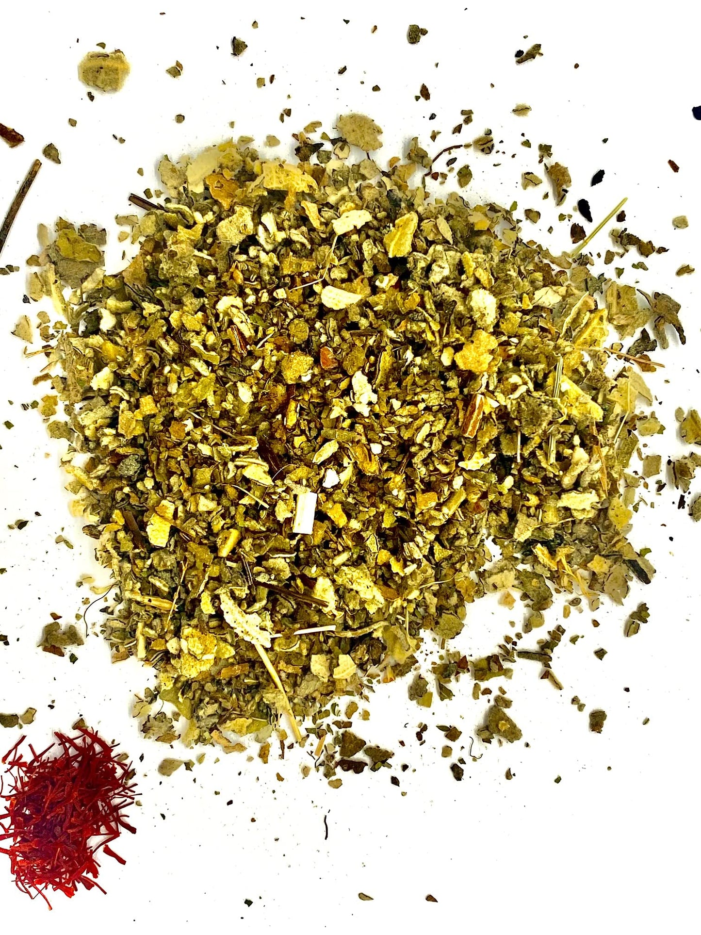 Fire Teas Organic Mullein Leaf Herbal Tea W/Ginger & Saffron - Respiratory & Lung Cleanse Herbal Tea, Mucous Membranes Support,